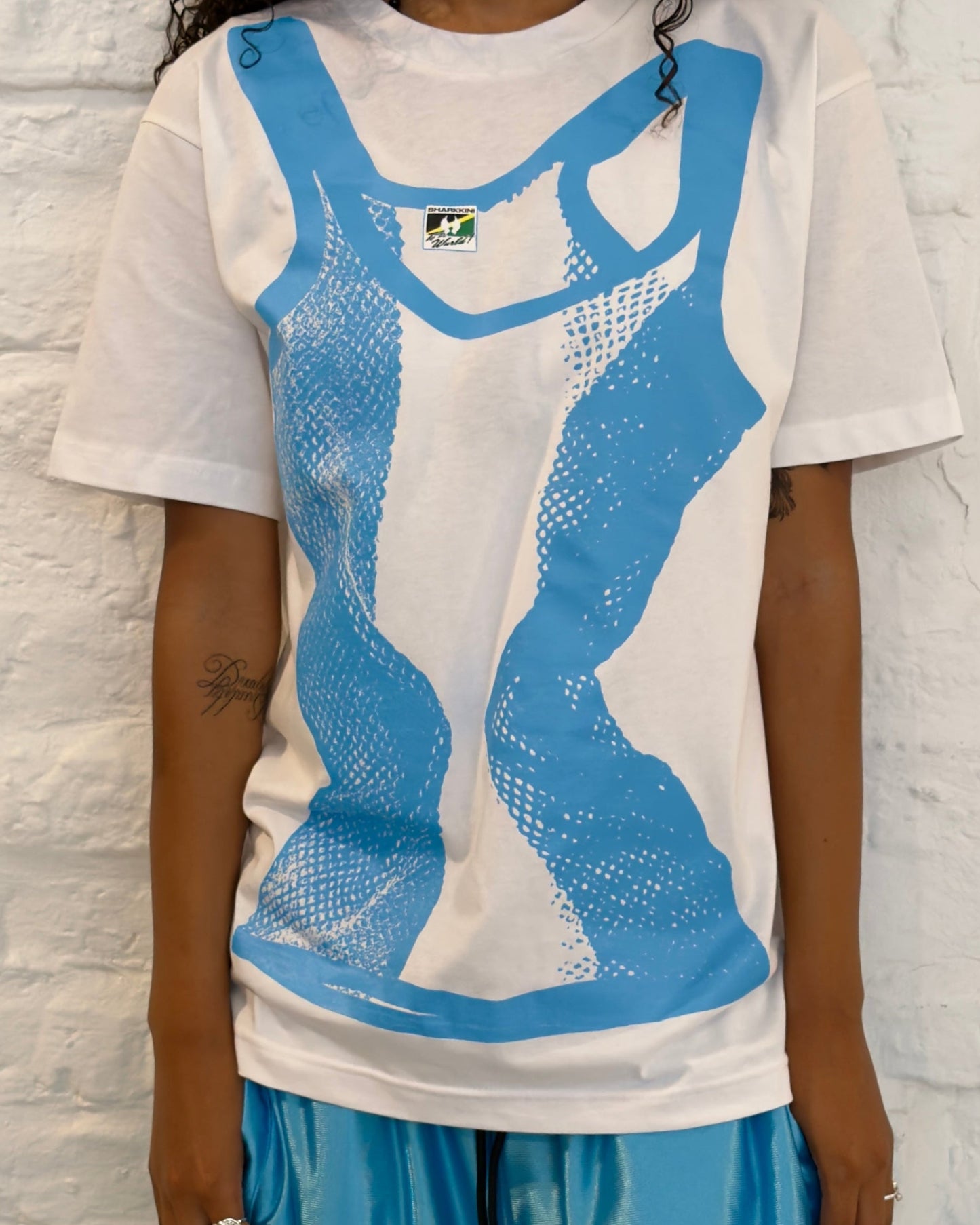 Blue - String Vest tee