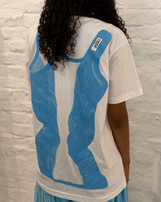 Blue - String Vest tee