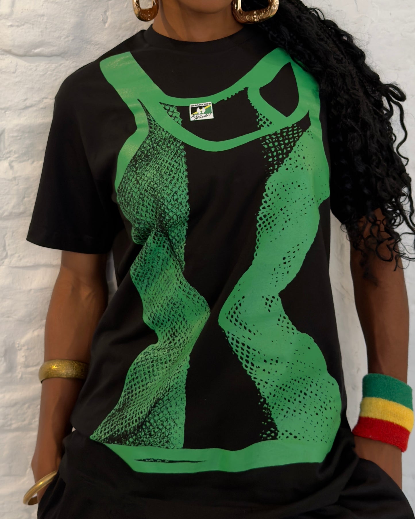 Green - String Vest tee